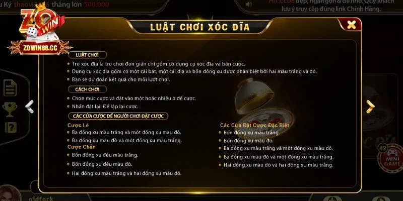 Các cửa cược trong xóc đĩa online từ cơ bản đến độc đáo